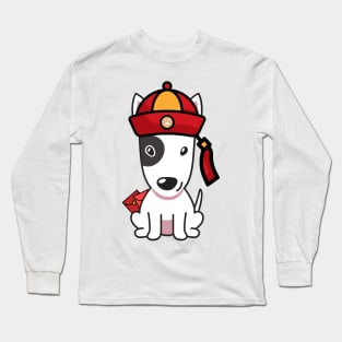 Cute Lunar New Year Bulldog Terrier Long Sleeve T-Shirt